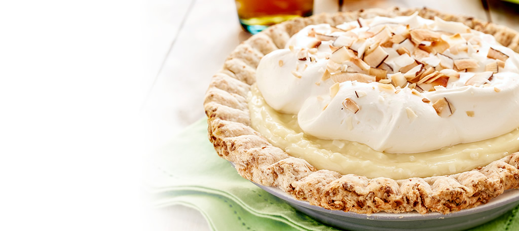 Tarte à la crème à la noix de coco